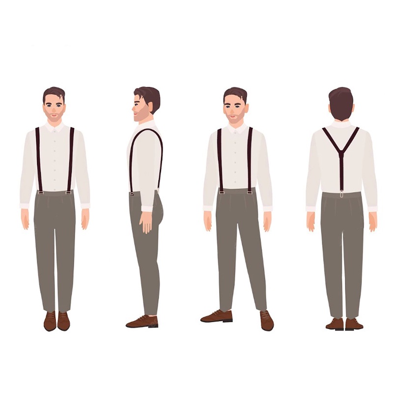 Đai Giữ Áo Sơ Mi Quý Ông - Men's Shirt Suspenders