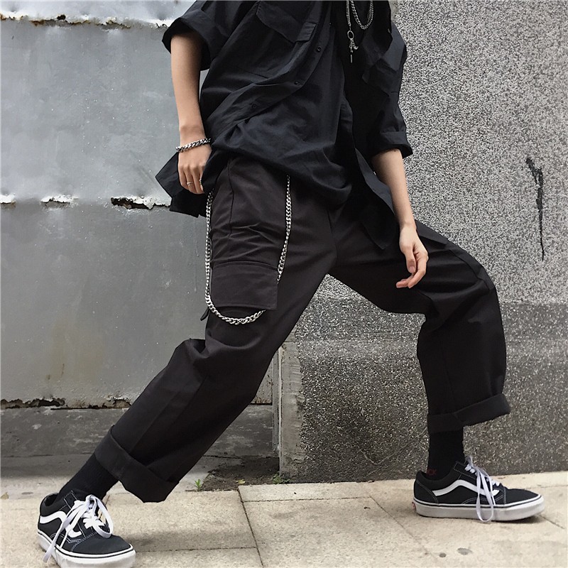 [ORDER] Quần kaki box pant quần tây túi unisex ulzzang oversize street style Hàn Quốc