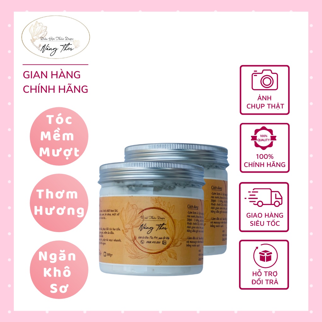 Dầu Xả-Ủ Tóc Thảo Dược Bồ Kết Nàng Ther-Giảm Rụng Tóc-Sạch Gàu- Kích Thích Mọc Tóc-Giảm Khô-Giảm Ngứa-Từ Thiên Nhiên | BigBuy360 - bigbuy360.vn