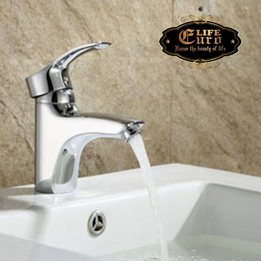 Vòi lavabo nóng lạnh Eurolife EL-4002 (Trắng bạc)