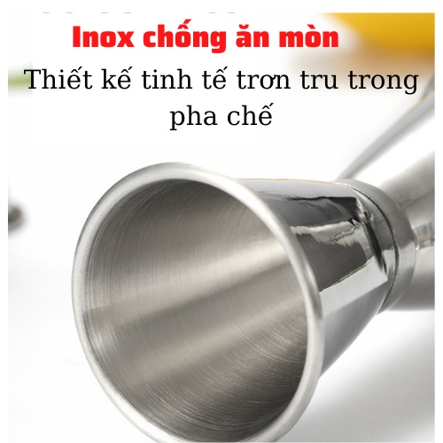 ly đong zigger định lượng 10-20cc bằng inox 2 đầu cao cấp jigger chuyên dụng dụng cụ pha chế cà phê quán Bar trà sữa