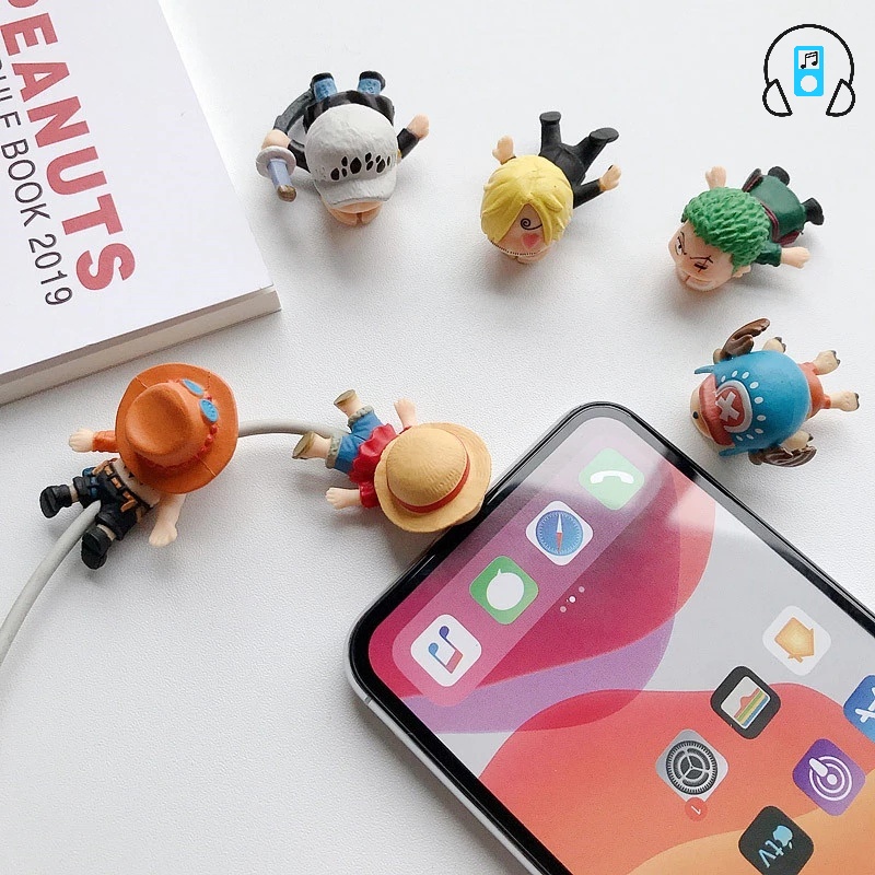 Phụ Kiện Bảo Vệ Dây Cáp Hình Nhân Vật Hoạt Hình ONE PIECE