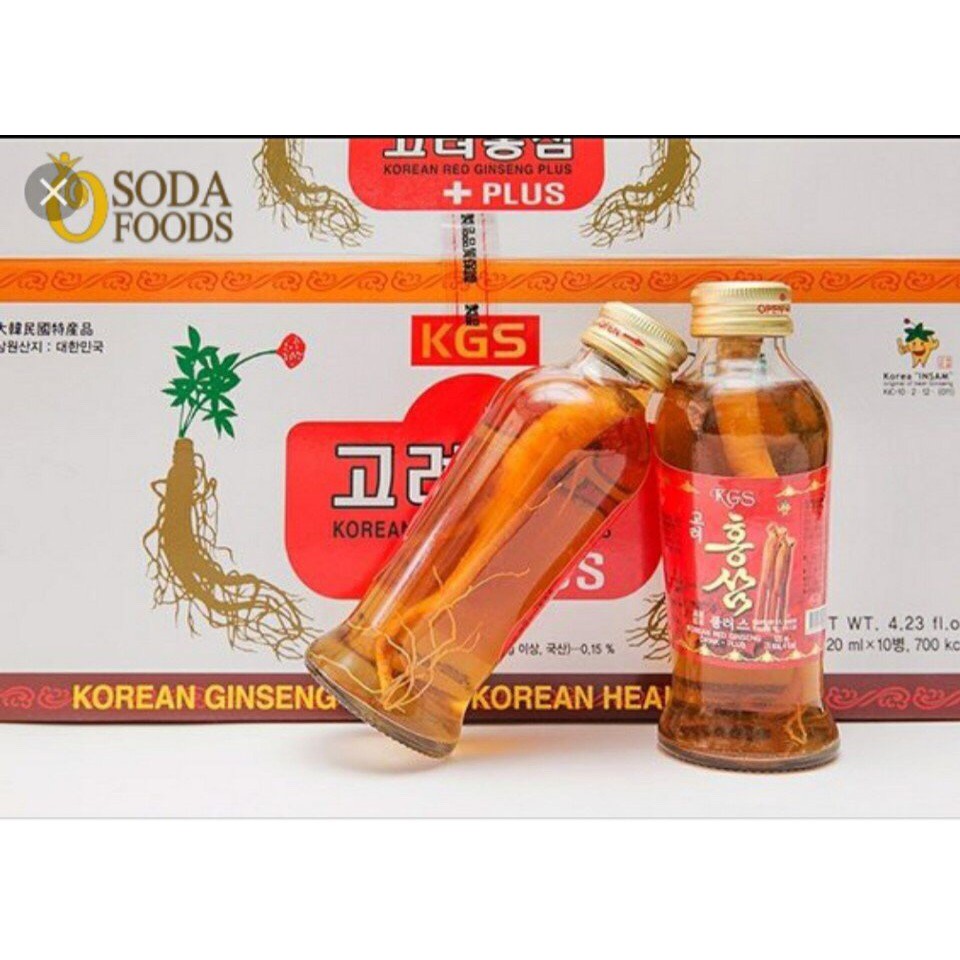 3 chai nước hồng sâm củ KGS