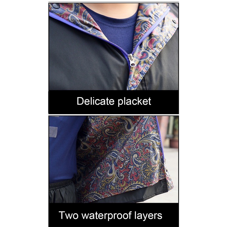 Bộ Quần Áo Mưa Cỡ Lớn Chống Thấm Nước Dành Cho Nam Và Nữ 50-150 kg