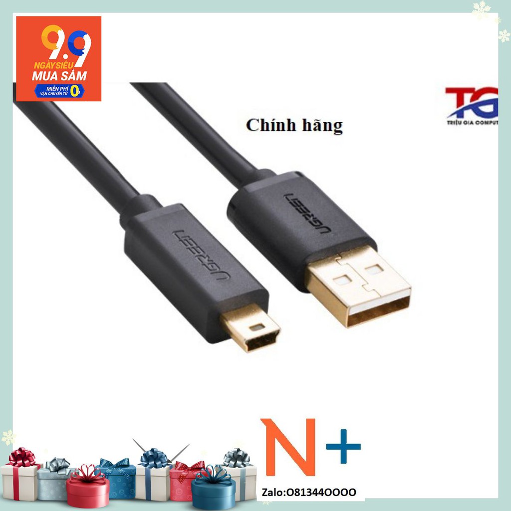 Cáp chuyển đổi USB ra Mini USB – UGREEN 10353 10354 - chính hãng