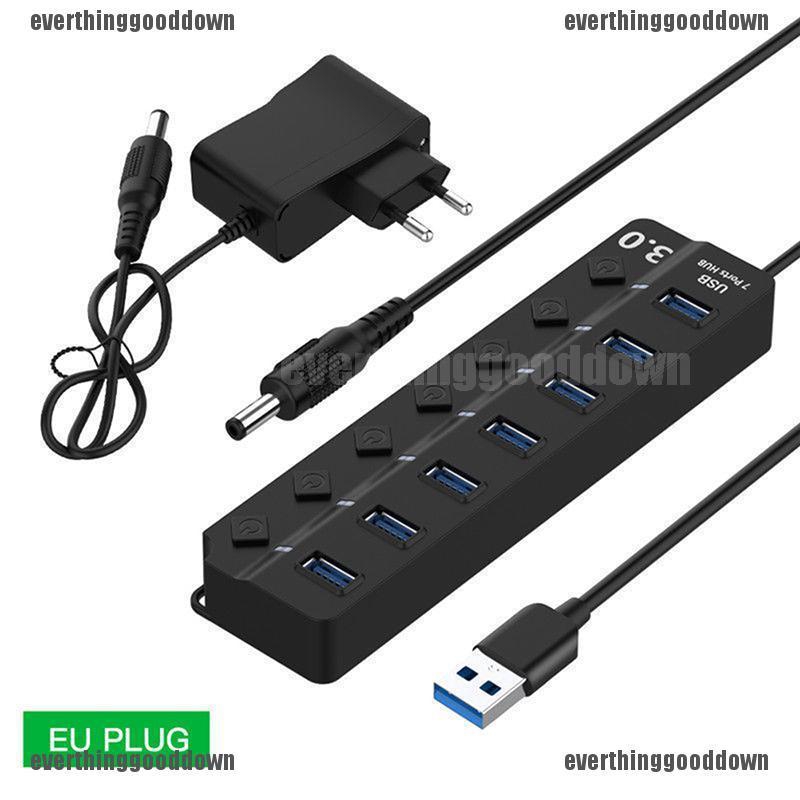 Đầu chia 4 / 7 cổng USB 3.0 tốc độ cao 5Gbps cho PC