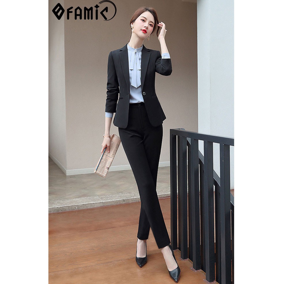 Bộ Vest Nữ ❤️𝑭𝑹𝑬𝑬𝑺𝑯𝑰𝑷❤️ Giảm 5K khi nhập mã [ AO BLASER ] ❤️ Vest Nữ Hàn Quốc Gồm Áo Vest Quần Dài Cá Tính | BigBuy360 - bigbuy360.vn