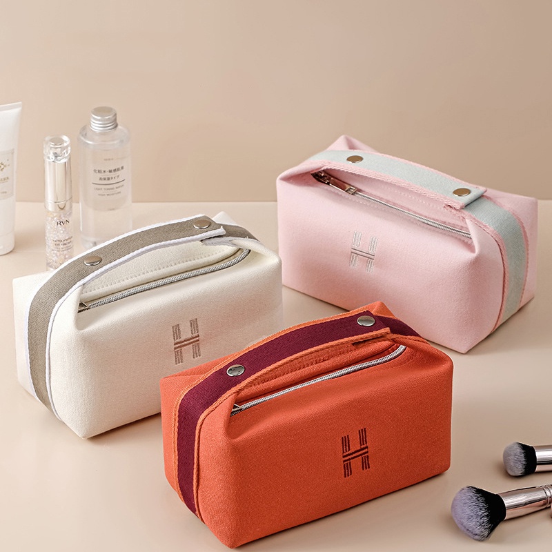 Túi Đựng Mỹ Phẩm/Đồ Trang Điểm Chống Thấm Nước Có Khóa Kéo Tiện Dụng