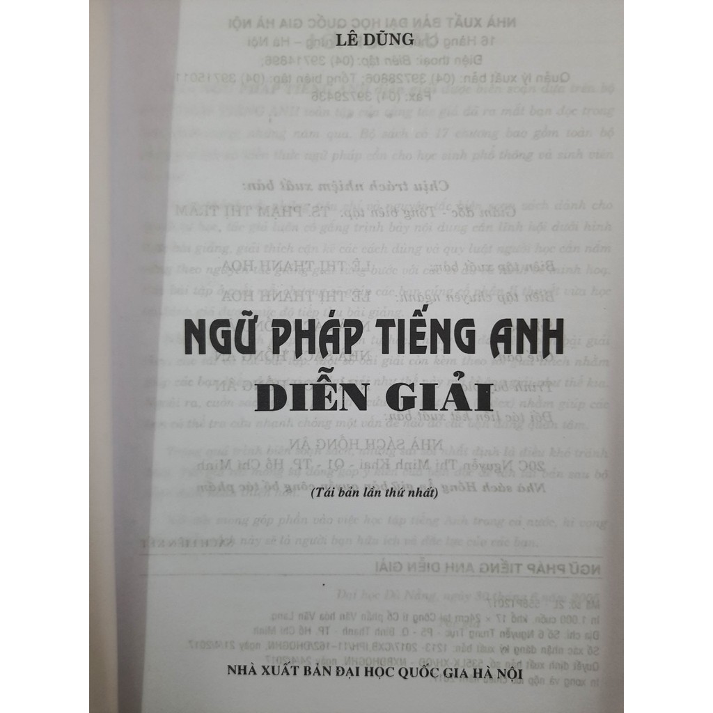 Sách - Ngữ pháp Tiếng Anh diễn giải