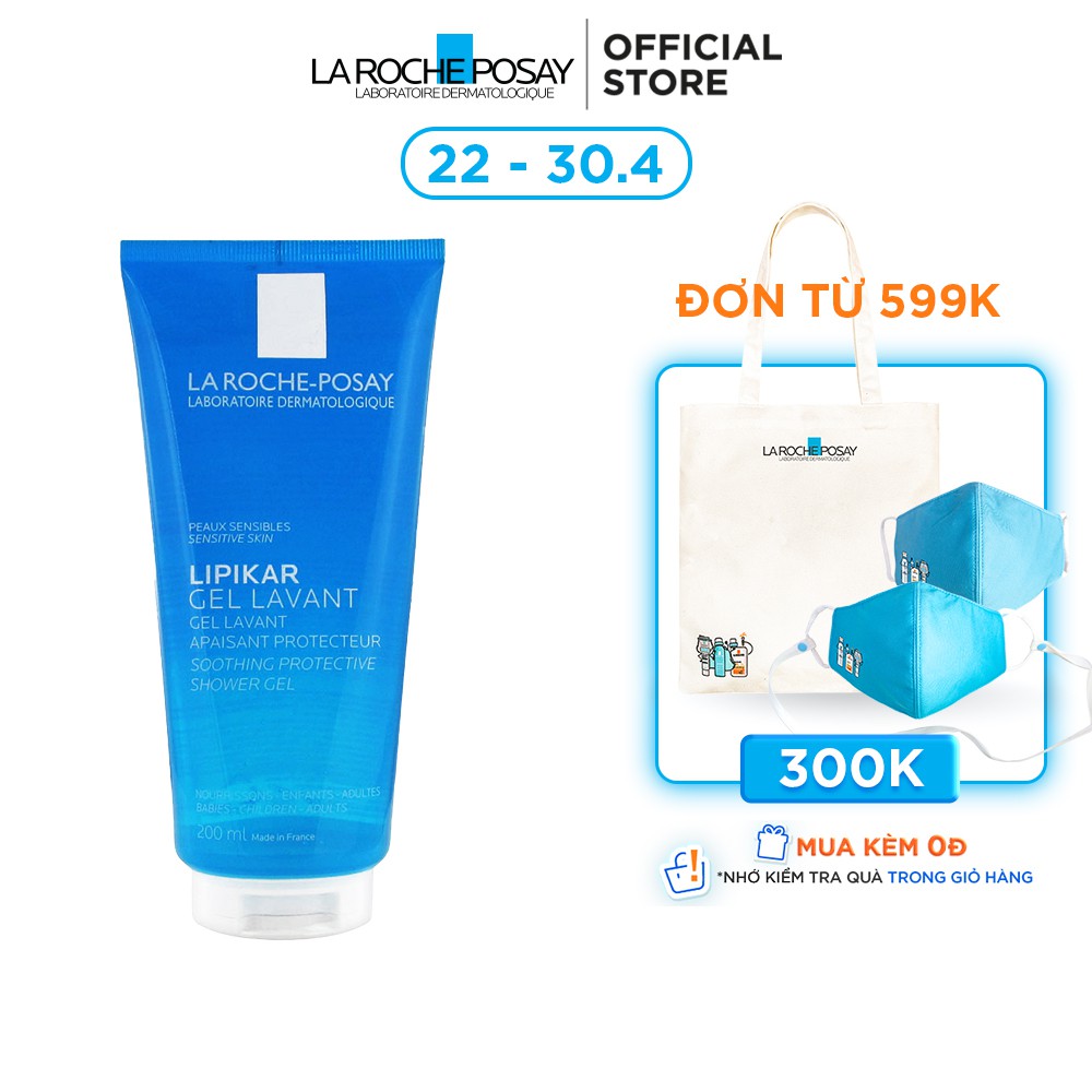 Gel tắm giúp làm sạch làm dịu bảo vệ da dành cho da nhạy cảm phù hợp cho trẻ em La Roche-Posay Lipikar Shower Gel 200ml. | WebRaoVat - webraovat.net.vn