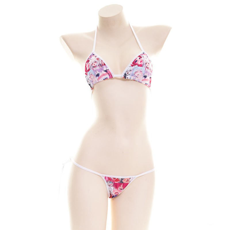 Bộ bikini in họa tiết hoạt hình phong cách Nhật Bản cho nữ | WebRaoVat - webraovat.net.vn