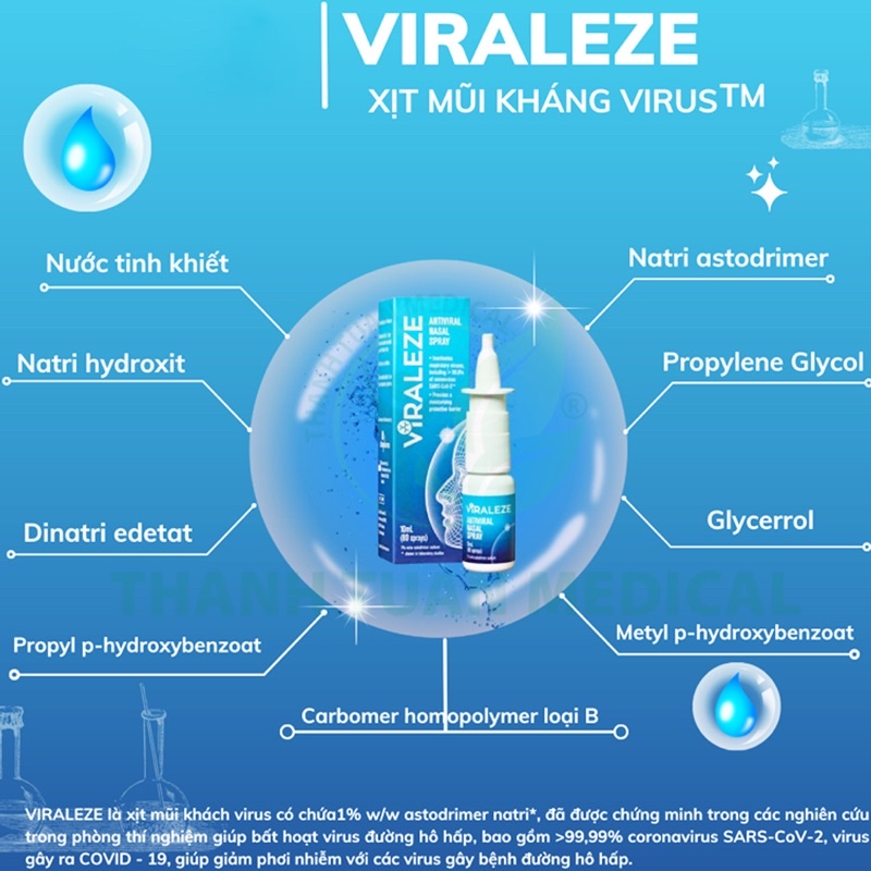 BÌNH XỊT MŨI KHÁNG VIRUS - VIRALEZE