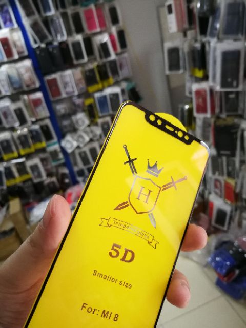 Cường lực 6D Xiaomi Mi 8 FREESHIP Từ 50k Full màn Full keo ôm viền 2.5D chất đẹp
