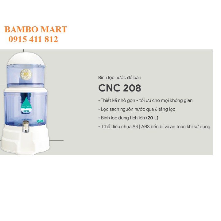 BÌNH LỌC NƯỚC ĐỂ BÀN HÀN QUỐC CNC208