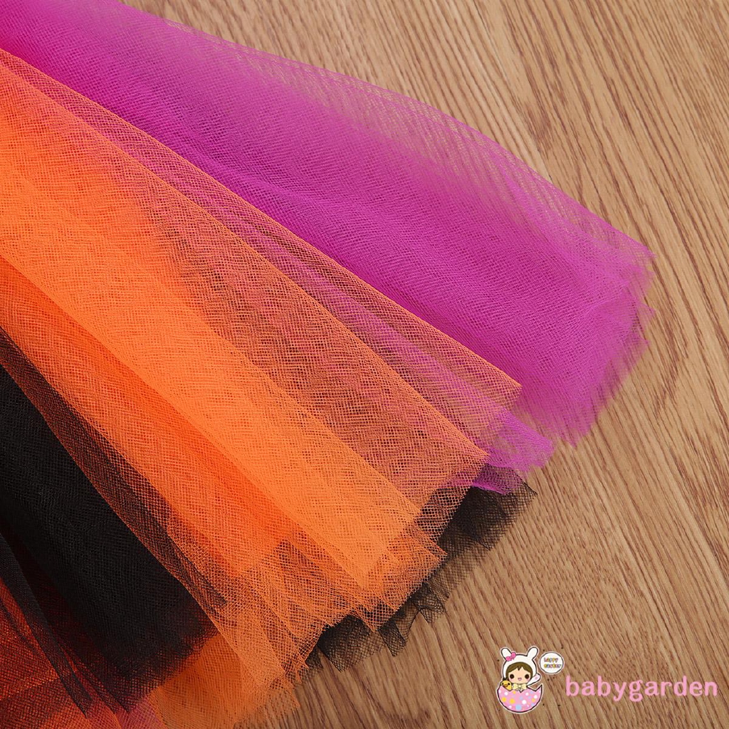 Đầm sát nách in họa tiết bí ngô phong cách Halloween thời trang cho bé gái 1-4T