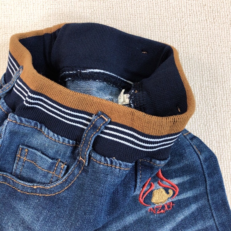 Quần bò trẻ em Polo 6-12 tuổi  Quần Jean bé trai denim cạp chun 1221