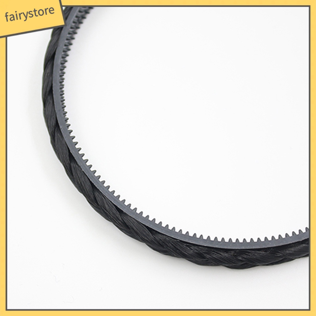 Băng Đô Cài Tóc Giả Bằng Sợi Tổng Hợp Màu Trơn Thời Trang Dự Tiệc