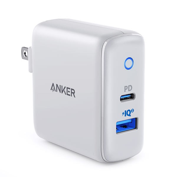 Củ sạc nhanh iPhone 12 - Mac Anker PowerPort PD+2 35W - A2636 - 2 cổng - Hàng Chính Hãng.