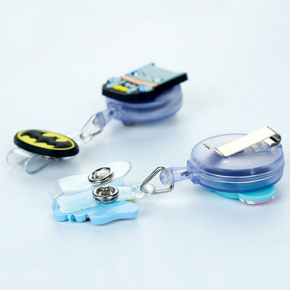 Kẹp giữ thẻ tên bằng silicon hình Doraemon nhiều hình tùy chọn dễ thương có thể thu gọn