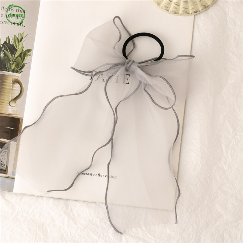 BUTTERFLY Dây Cột Tóc Mặt Hình Nơ Dễ Thương