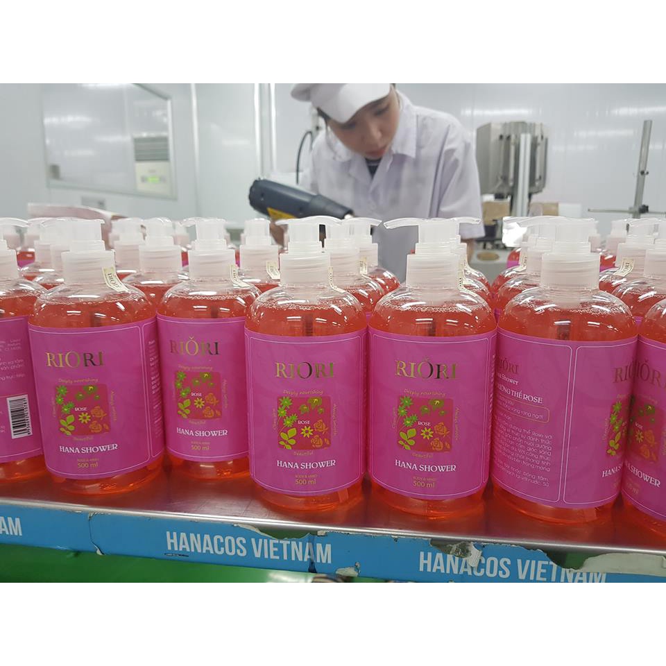 Sữa Tắm Hoa Hồng, Sữa Tắm Dưỡng Thể Riori Gel Rose 500 ml