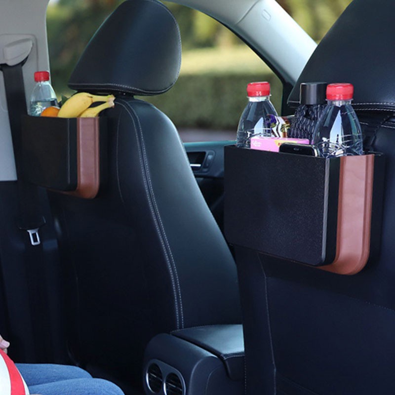 Khay/túi để đồ trên xe ô tô - khay nhựa abs siêu dày siêu bền gấp gọn tiện dụng