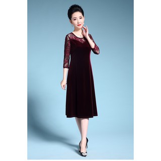 đầm trung niên cao cấp (nhung)