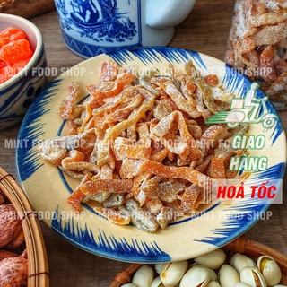 Quất Trần Bì Sấy Cam Thảo - Vỏ Quýt Xi Muội Lon 500Gram