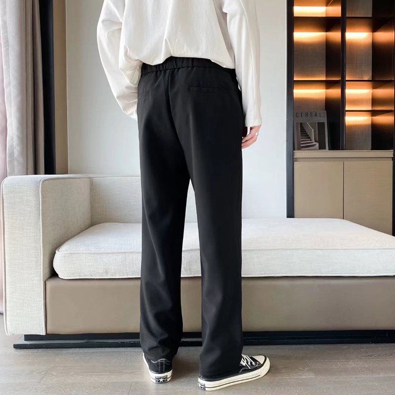 Quần tây mỏng lưng thun co giãn tốt có 5 màu trơn thời trang mùa hè cao cấp thường ngày cho nam size M-3XL