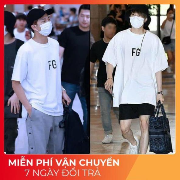 Áo thun  FG SG Agust D Suga BTS Form rộng rãi thoải mái vải mát mịn đẹp cao cấp Army