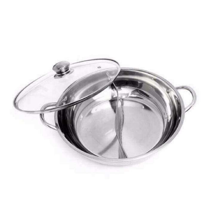 Nồi Lẩu 2 ngăn INOX