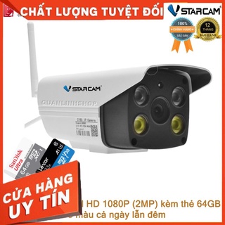 (giá khai trương) Camera Vstarcam C18s Full HD 1080P quay đêm có màu kèm thẻ 64GB