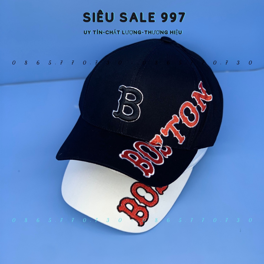 MŨ LƯỠI TRAI BOSTON KAKI DÀY CAO CẤP 2 MÀU THỜI TRANG