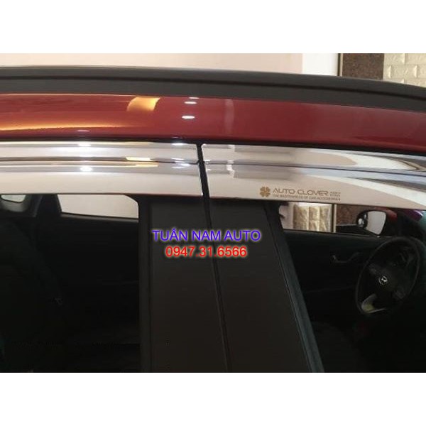 VÈ CHE CHẮN MƯA HYUNDAI KONA CROM Made In Korea MẠ INOX CHROME