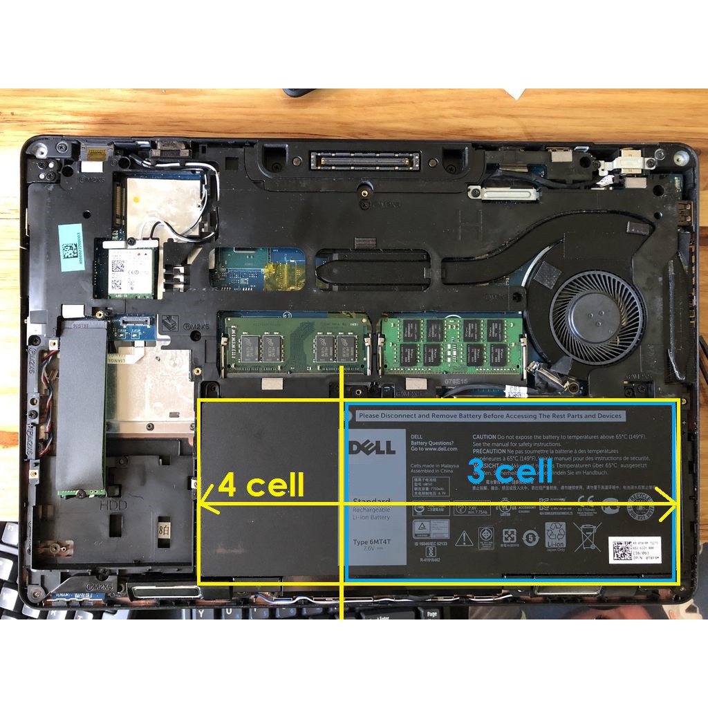 (BATTERY) PIN LAPTOP DELL LATITUDE E5470 (ZIN) - 3 CELL 4 CELL - Latitude E5270 E5470 E5570 Precision 15 3510