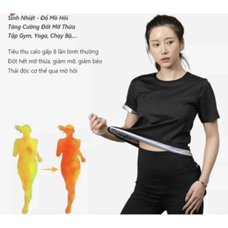 Bộ Quần Áo Thể Thao Giảm Cân BORN UMCOMMONO (Set Áo Phông Ngắn Tay + Quần) Sinh Nhiệt, Đổ Mồ Hôi, Giảm Mỡ Bụng