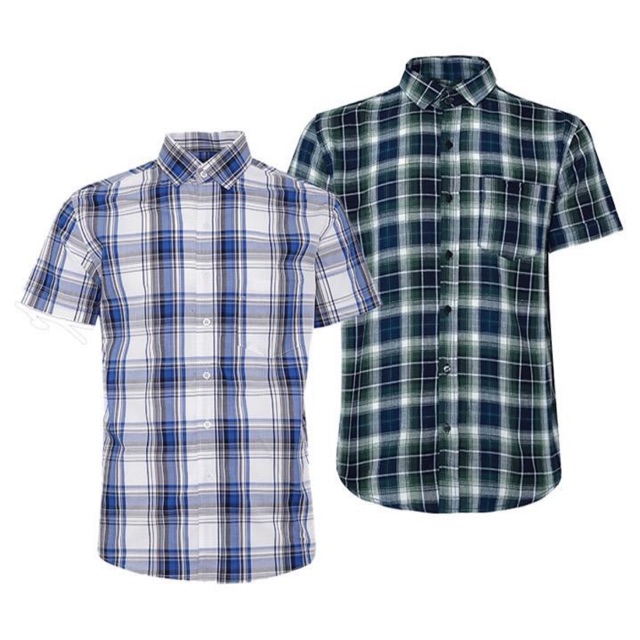 BB1 Combo 2 Áo Sơ Mi Nam Sọc Caro Modelfashion Cao Cấp | BigBuy360 - bigbuy360.vn