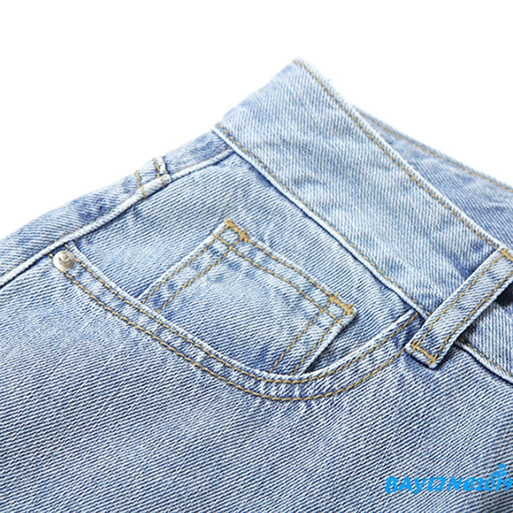 Quần Jeans Dài Lưng Cao Màu Sắc Thời Trang Cho Nữ