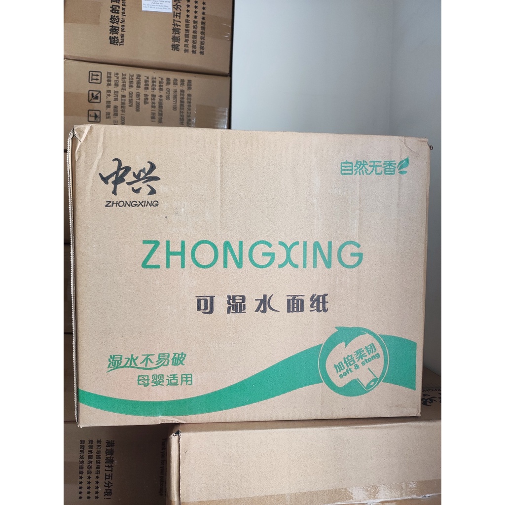 Túi khăn giấy lụa, giấy ăn Tissue face, 5 lớp, 460 tờ - hàng cao cấp