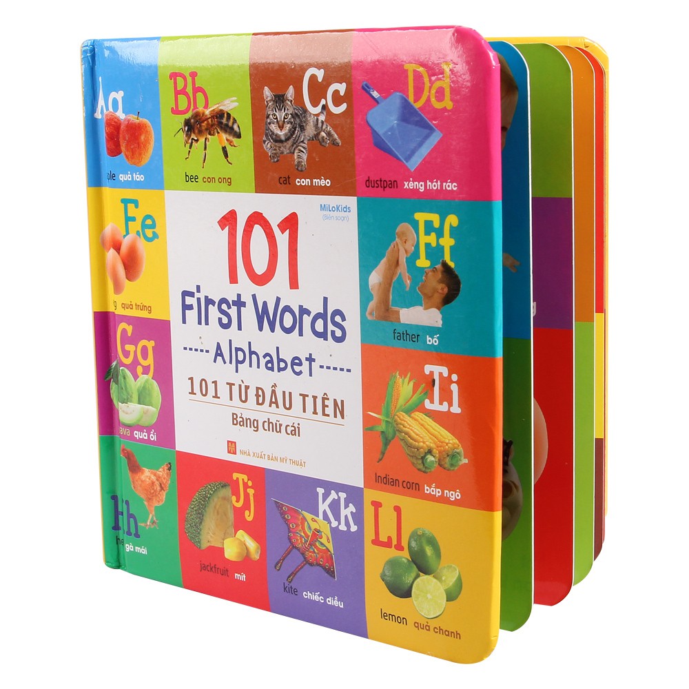 [Sách ] 101 First Words - Alphabet (101 Từ Đầu Tiên - Bảng Chữ Cái) - Tặng Kèm Móc Khóa Hoặc Sổ Ngẫu Nhiên