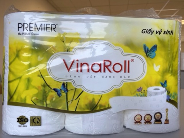 Giấy vệ sinh cao cấp Premier VinaRoll ( 6 cuộn/ bịch)