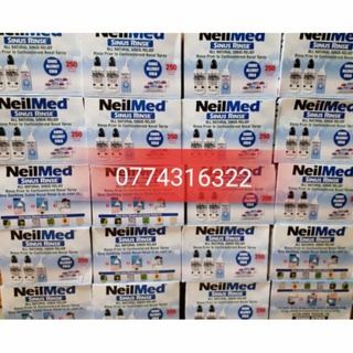 Bình rửa mũi 240ml neilmed kèm 50 ,100, 150 muối