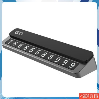 Bộ bảng số điện thoại gắn taplo xe hơi, ô tô chất liệu Hợp kim nhôm cao cấp: Mã Y-478 Kích thước: 126*30*21MM