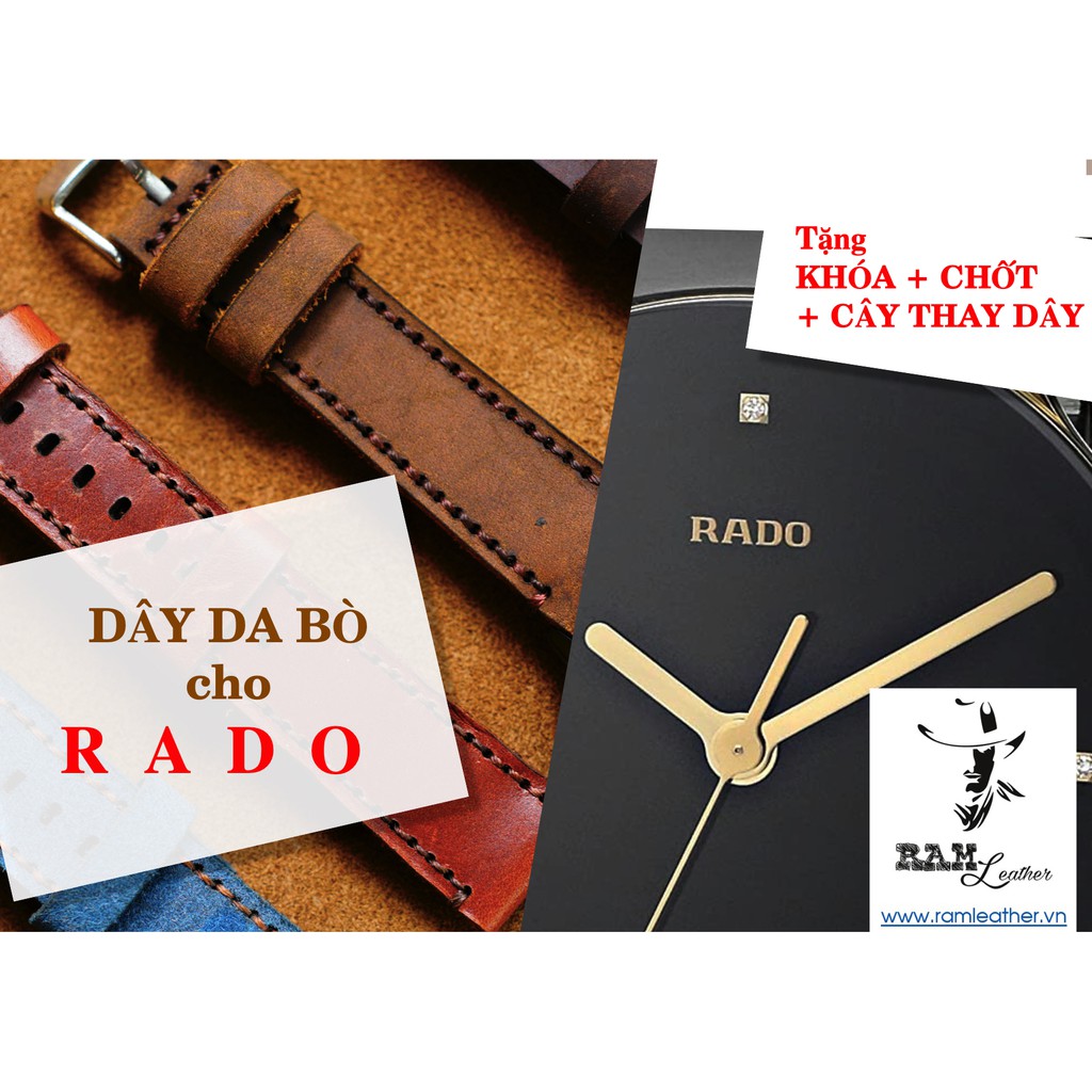 Bộ sưu tập Dây Rado da bò Italia Vegtan chính hãng RAM Leather