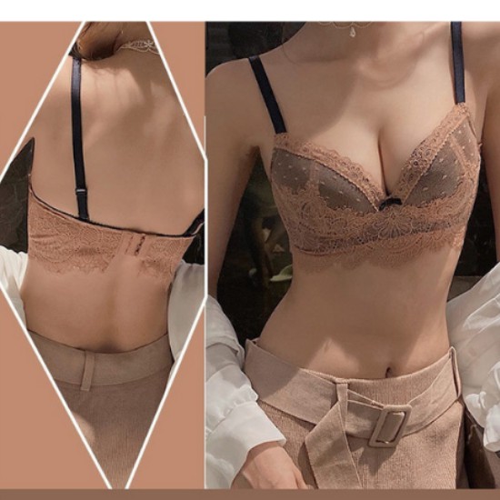 Bộ/Set đồ lót cao cấp cup ngang, phối ren nâng ngực quyến rũ LYEB008 | BigBuy360 - bigbuy360.vn
