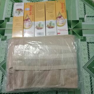 Combo Đai nịt bụng chống cuộn + kem tan mỡ gừng ớt