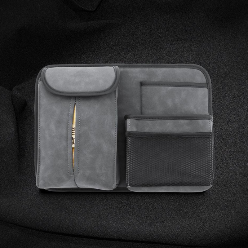 Hộp Đựng Khăn Giấy Nhiều Ngăn Gắn Sau Lưng Ghế Xe Hơi