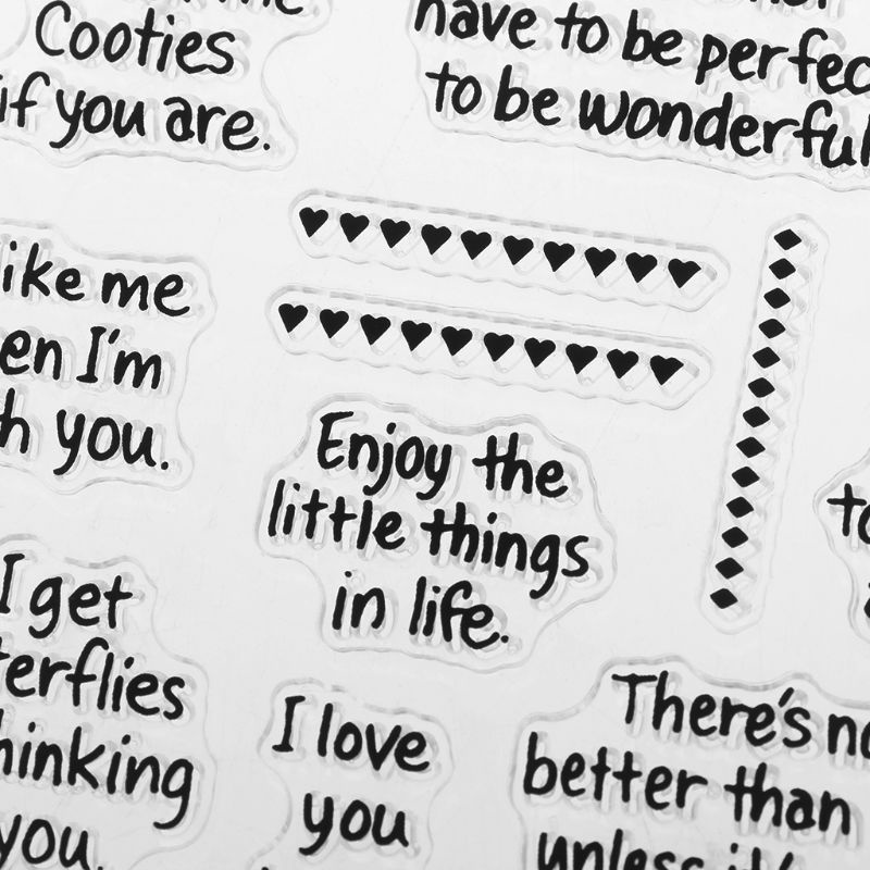 Con Dấu Silicone Trong Suốt Trang Trí Thủ Công