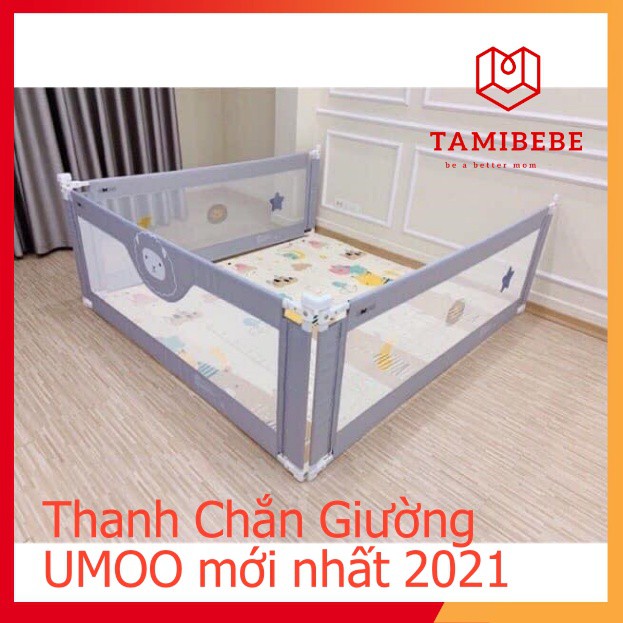 Thanh chắn giường cho bé Umoo quây bốn góc giường chặn giường - TAMIBEBE