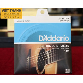 Dây Đàn Guitar D'Addario EJ11 Cỡ 12 Size To Âm Vang Nội Lực